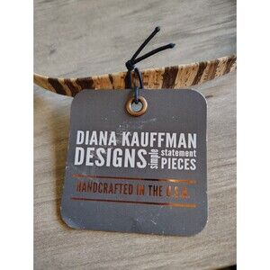 NWT Diana Kauffman Designs Cork Necklace Choker Handcrafted In The USA $62 Boho